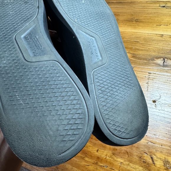 Cole Haan Women Grandpro Rally Leather Crisscross Platform Slide Sandals Black 8 - Picture 12 of 12